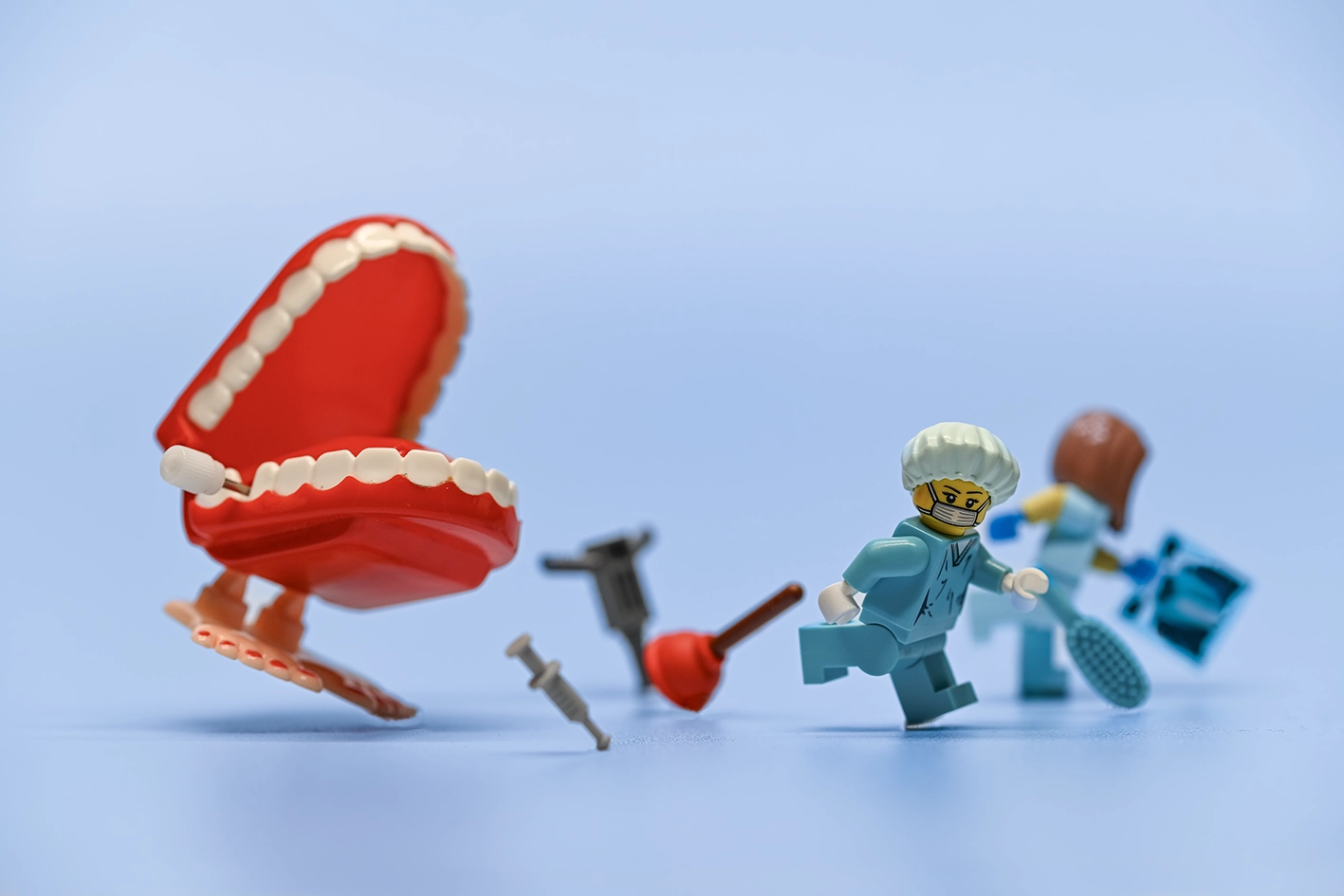 Scène de Legography sur le thème du dentiste